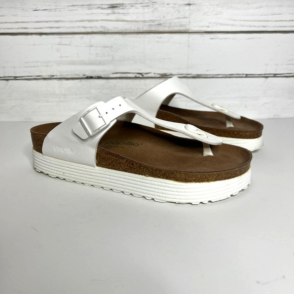 Birkenstock Papillio Gizeh Platform Flip Flop Sandals Shoe Size 9.5 - Picture 3 of 9